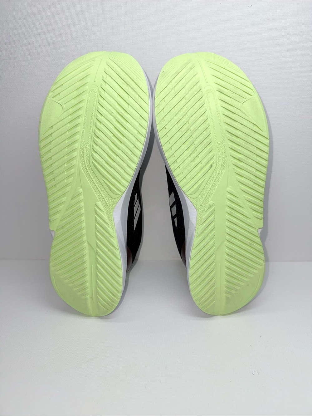 ADIDAS DURAMO SL Black & Light Green Athletic Sneakers - Picture 5 of 9